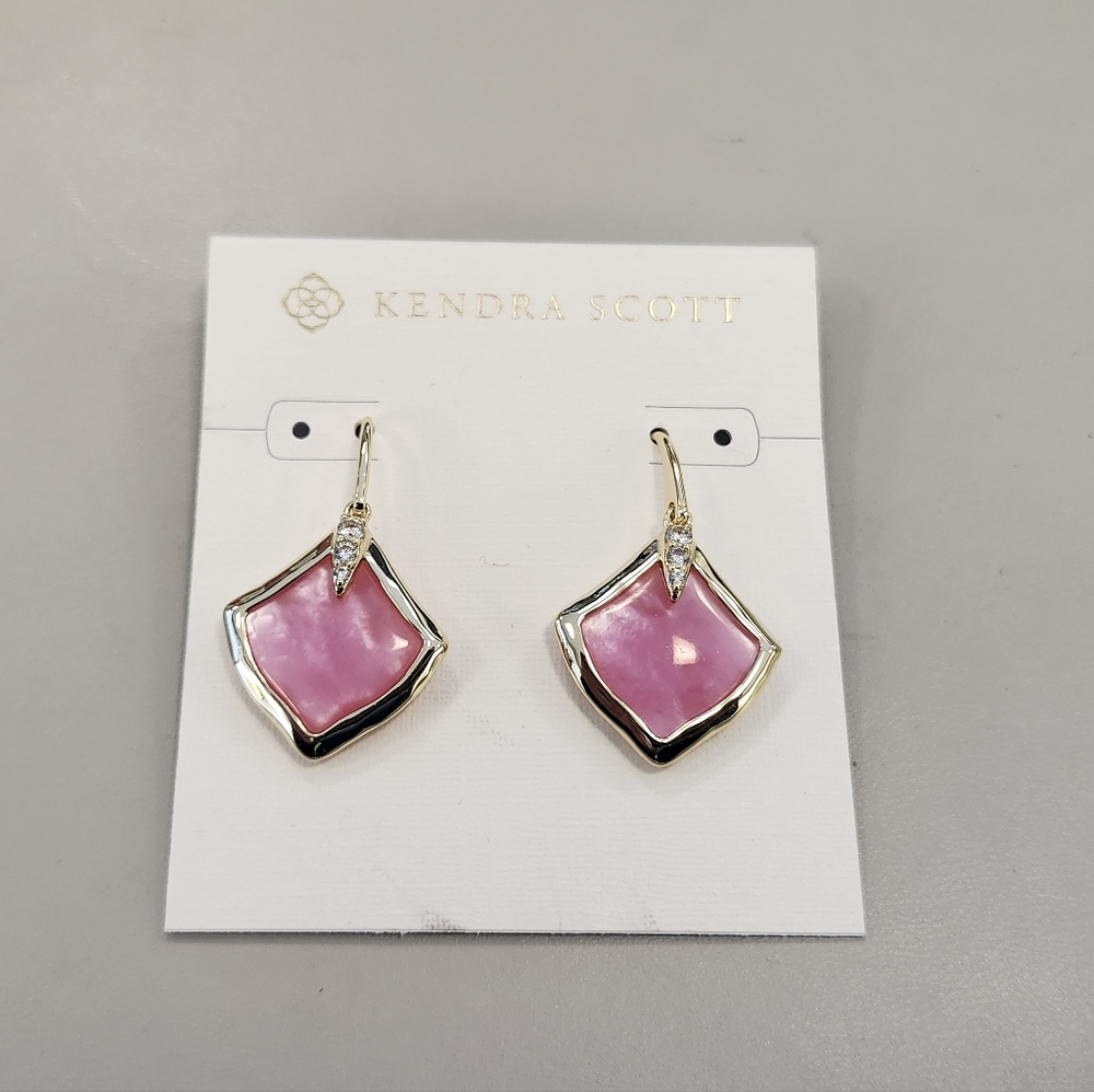 NWT Kendra Scott Gold-Tone Joelle Drop Earrings Azalea Illusion